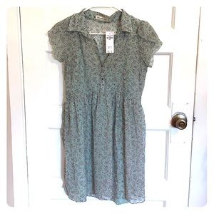 ❤️ pastel mint floral babydoll dress abercrombie